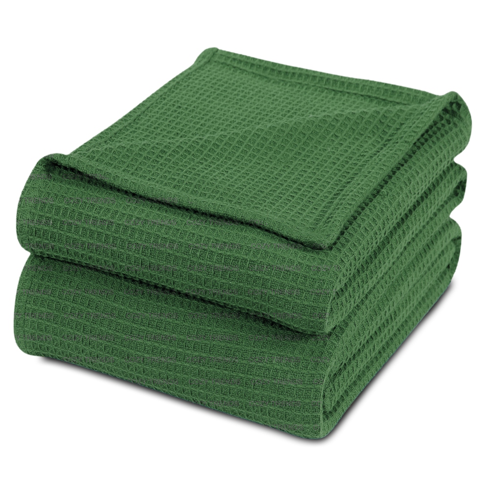 King size green online blanket